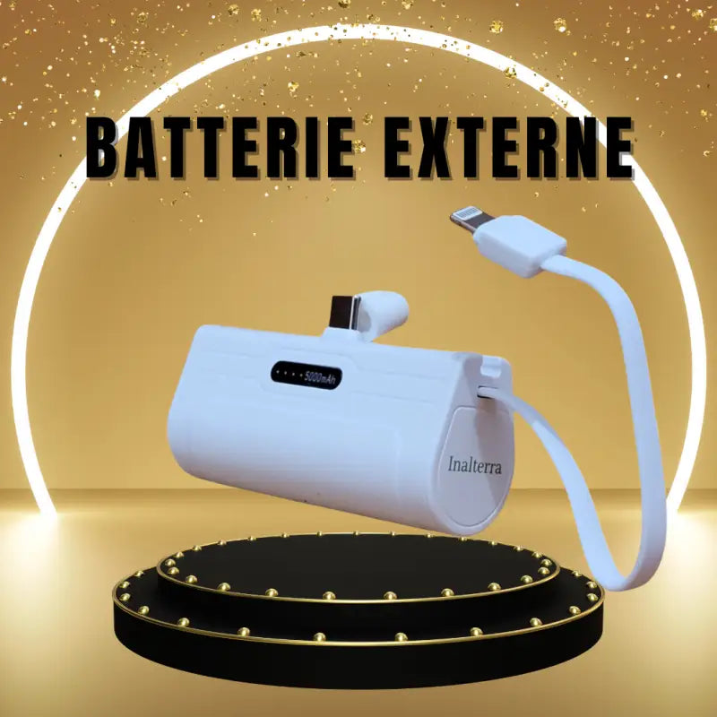 Batterie externe de poche pour iphone et usb-c par inalterra.fr