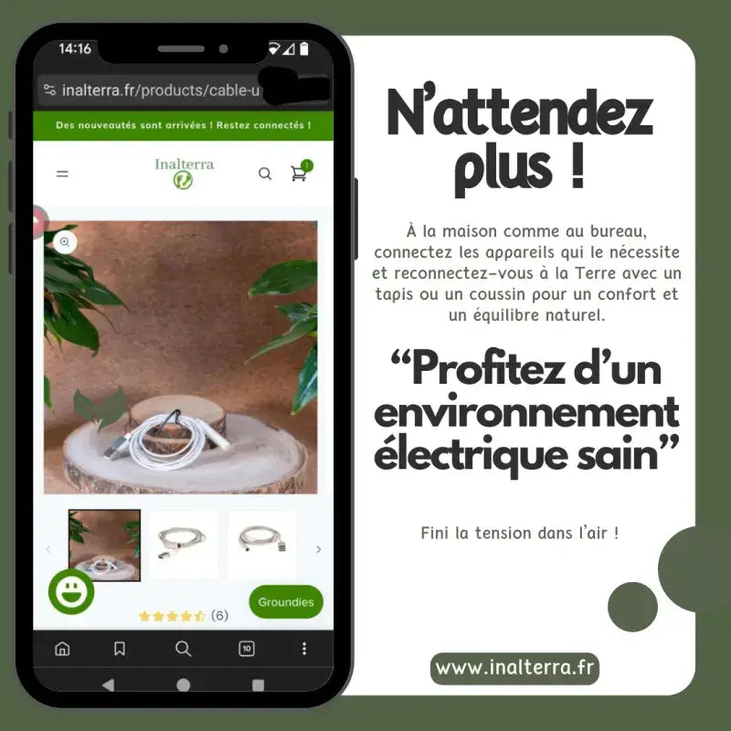 Kit housse anti-ondes pour box internet avec câble usb de mise à la terre par inalterra.fr