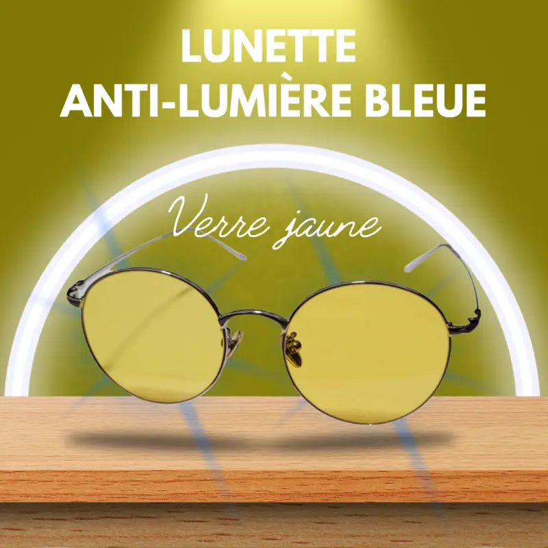 Lunettes de protection anti-lumière bleue verre jaune