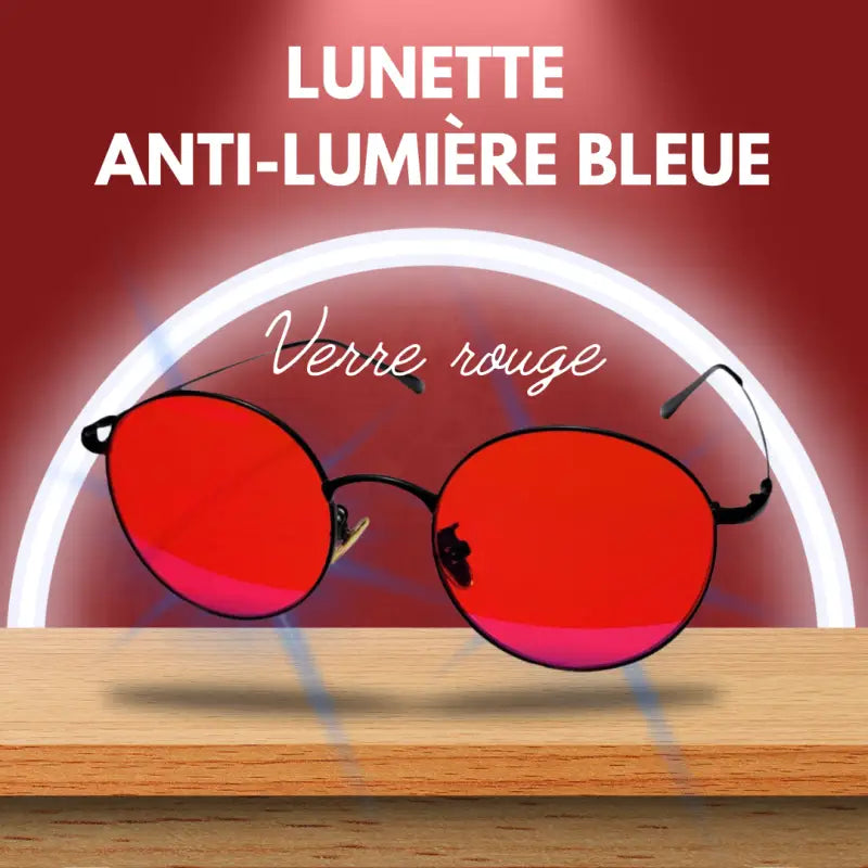 Lunettes de protection anti lumière bleue verres rouges par inalterra.fr