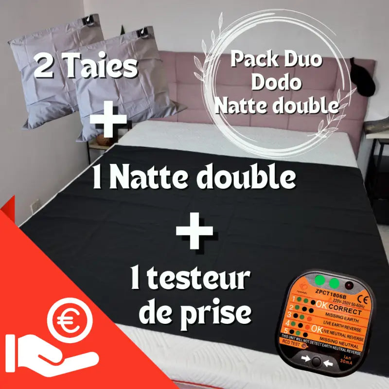 Xpack duo dodo natte double + 2 taie coton + 1 testeur de prise par inalterra.fr