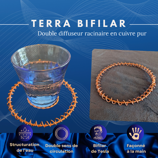 Tensor bifilar, anneau double circulation en cuivre pur