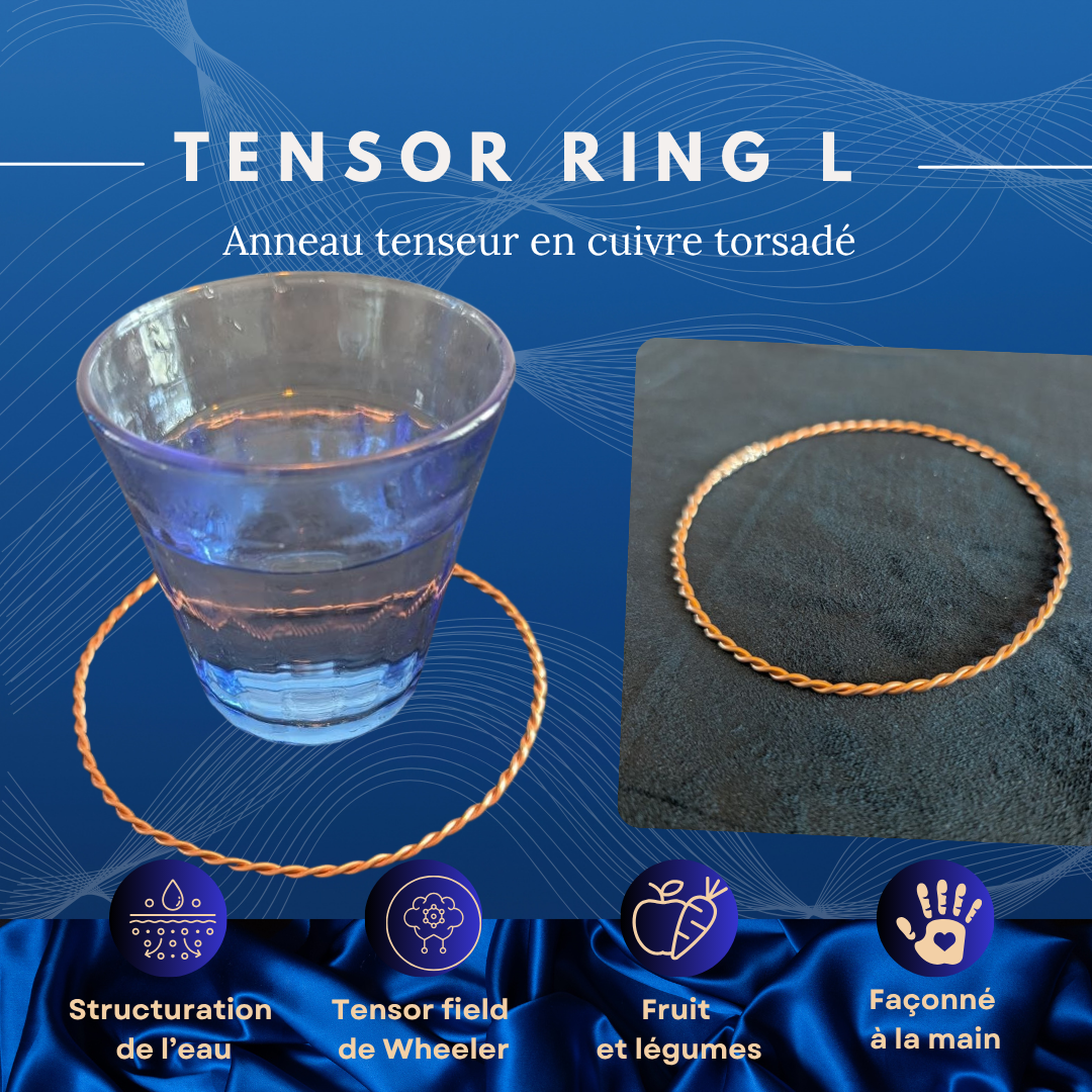 Tensor ring L, anneau tenseur en cuivre torsadé