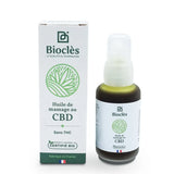 Huile massafe CBD gaulthérie Bioclès