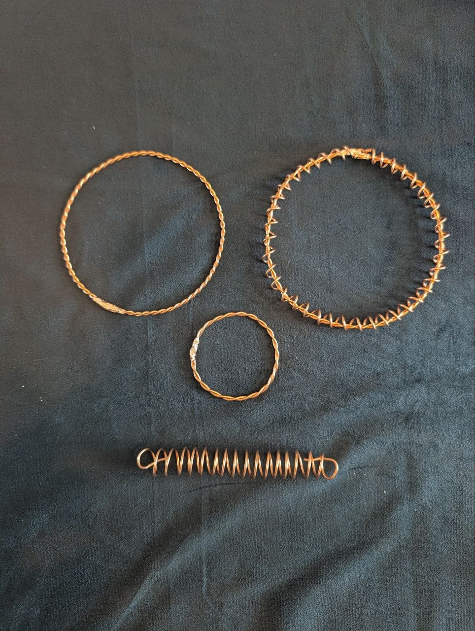 Tensor bifilar, anneau double circulation en cuivre pur