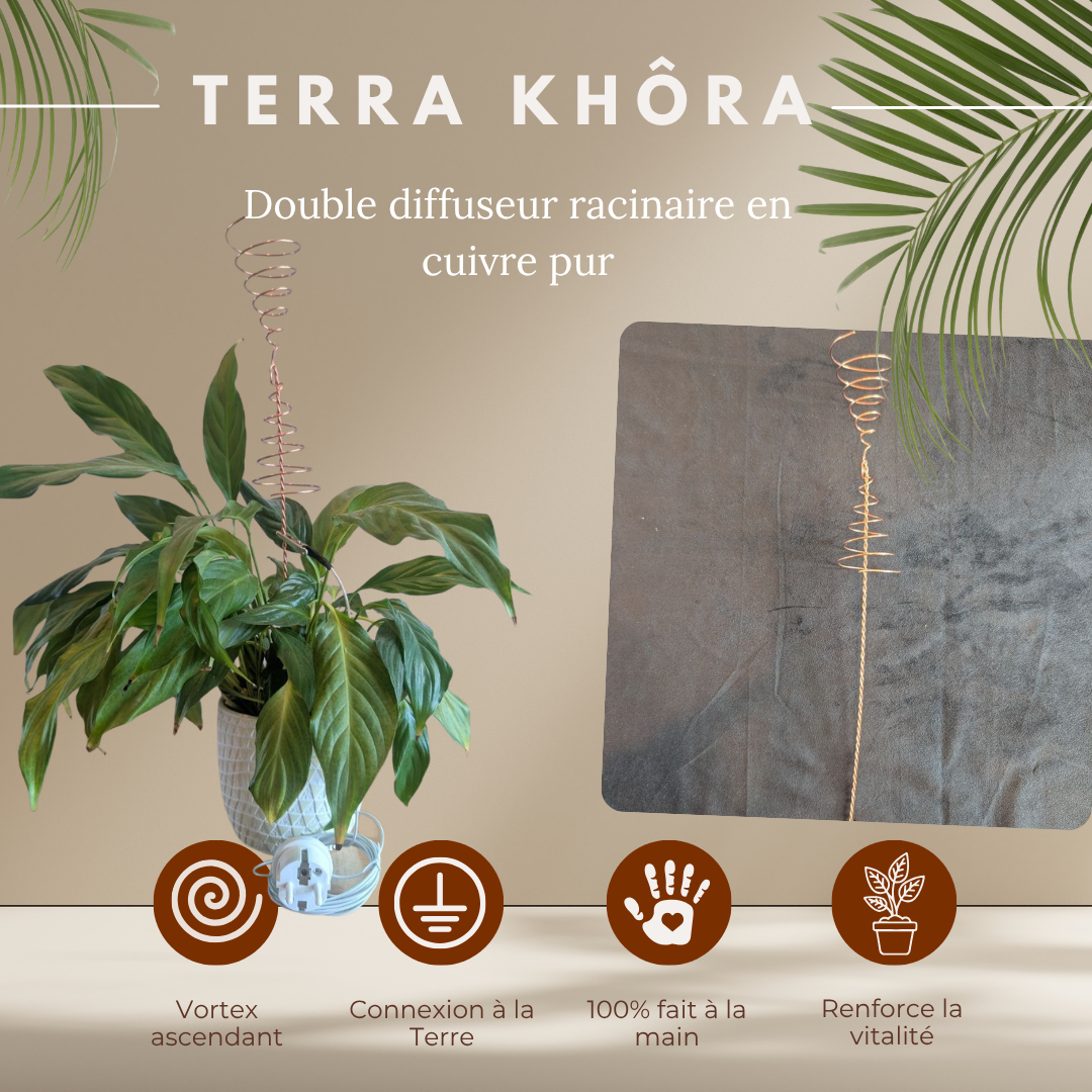 Terra Khôra, spirale cosmo-tellurique en cuivre pur