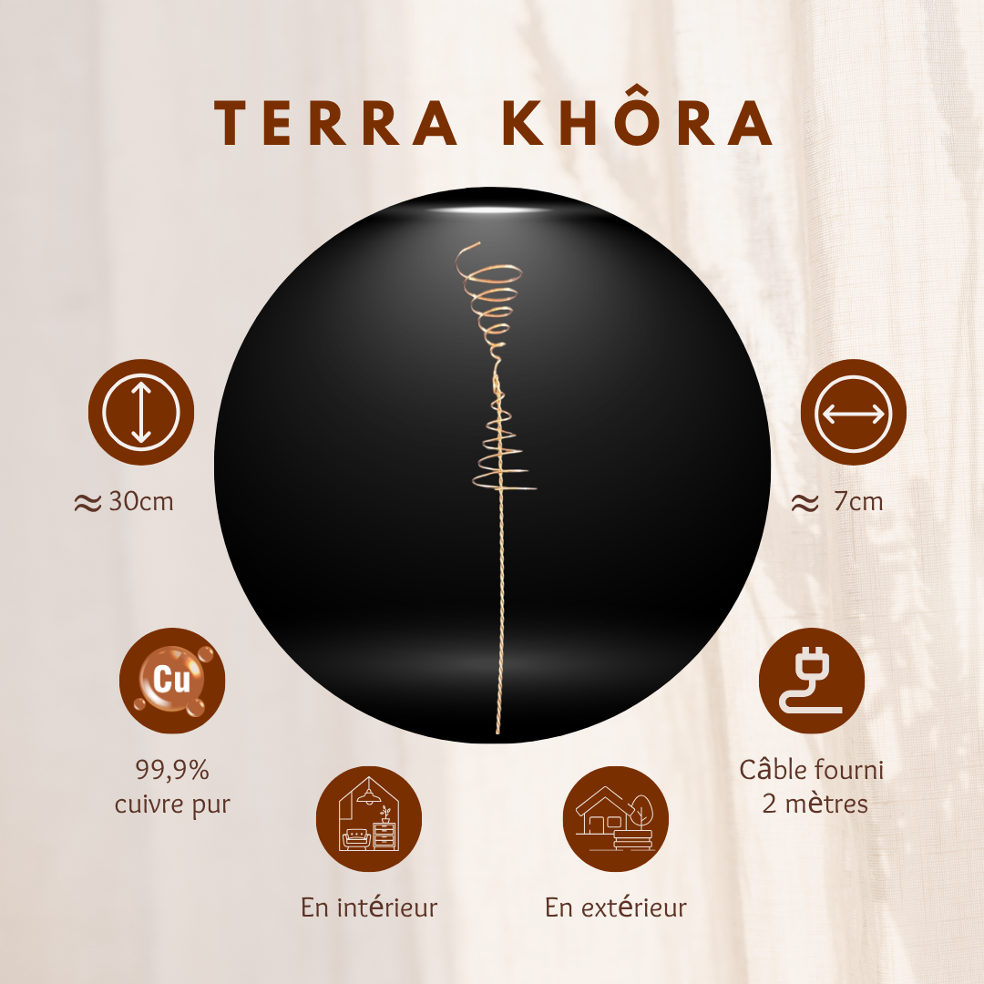 Terra Khôra, spirale cosmo-tellurique en cuivre pur