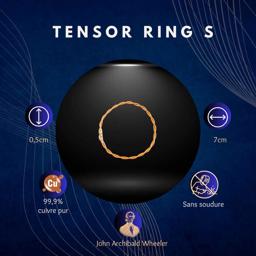 Tensor ring S, anneau tenseur en cuivre torsadé
