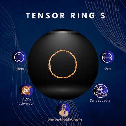 Tensor ring S, anneau tenseur en cuivre torsadé