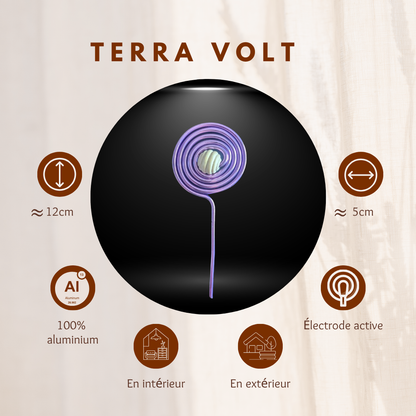 Terra Volt, électrode aluminium universelle pile de Terre active