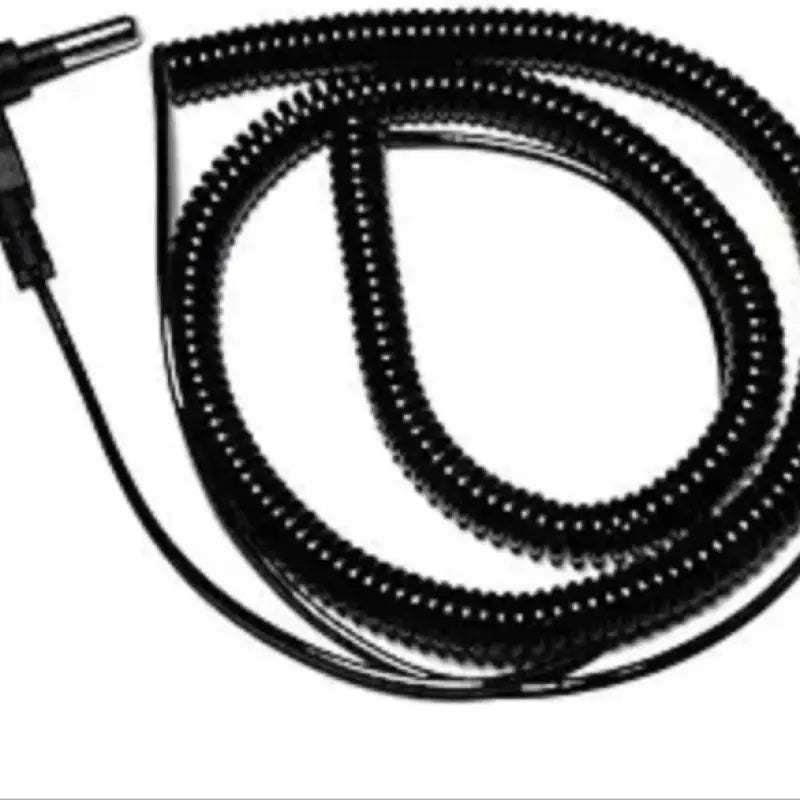 Cable pour nattes tapis draps de mise à la terre noir spirale par inalterra.fr