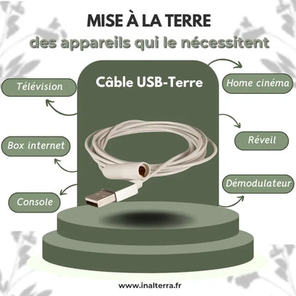 Cable usb de mise à la terre 2,00m par inalterra.fr