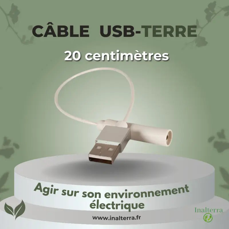 Cable usb demise à la terre 20cm par inalterra.fr