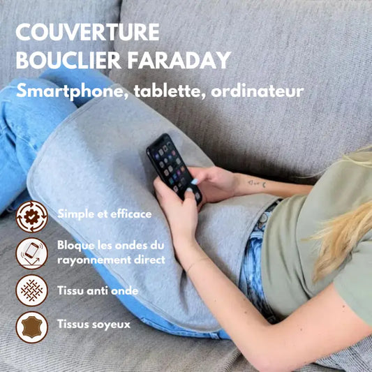 Couverture bouclier faraday pour smartphone tablette et ordinateur: protection des ondes emf au quotidien