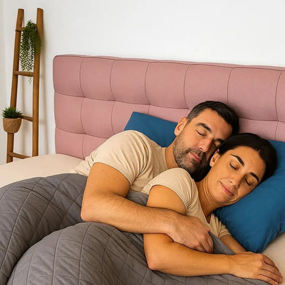 Couverture lestée de connexion à la terre sommeil profond anti-stress et récupération naturelle par inalterra.fr