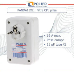 Filtre linky cpl panda15x2-éliminez l'électricité vente et les ondes du réseau électrique par polier