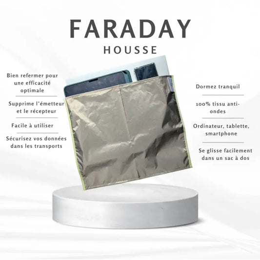 Housse faraday anti ondes 35 × 40 cm – protection totale pour ordinateur tablette & smartphone par inalterra.fr
