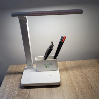 Lampe de bureau rechargeable et tactile ’terra-lampe’ par inalterra.fr