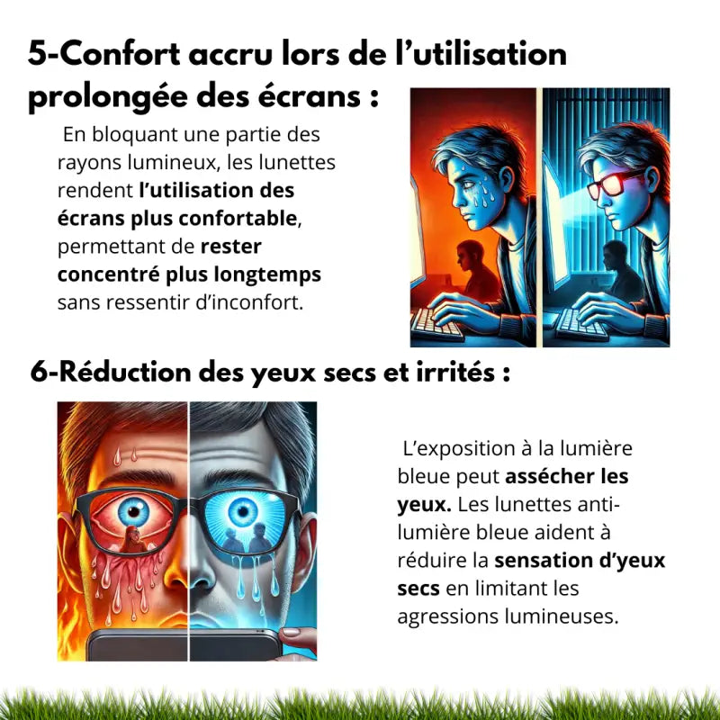 Lunettes de protection anti-lumière bleue par inalterra.fr