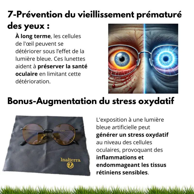 Lunettes de protection anti-lumière bleue par inalterra.fr