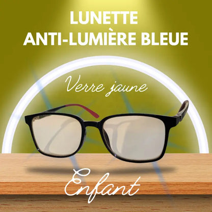 Lunettes enfant de protection anti-lumière bleue verre jaune enfant par inalterra.fr