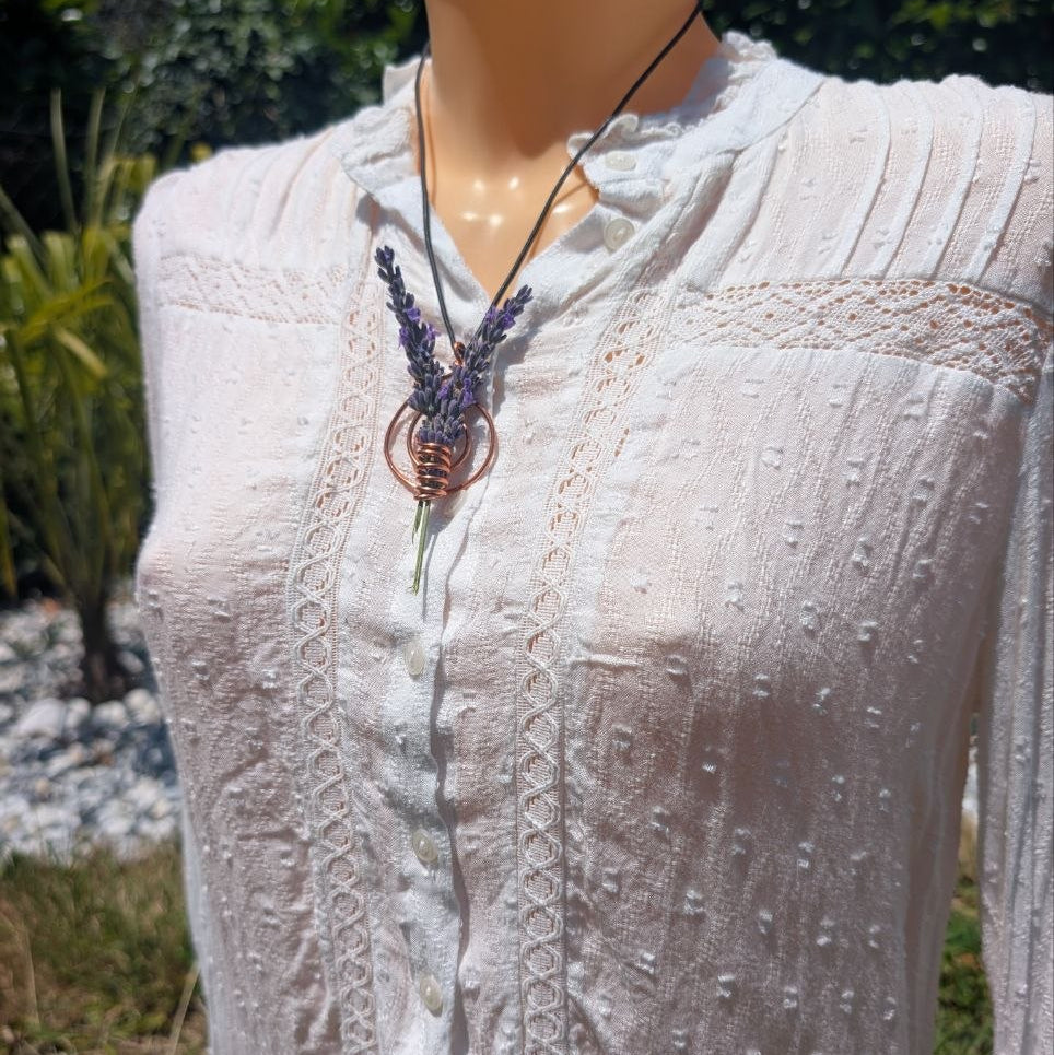 pendentif cuivre artisanale diffuseur huile essentielle