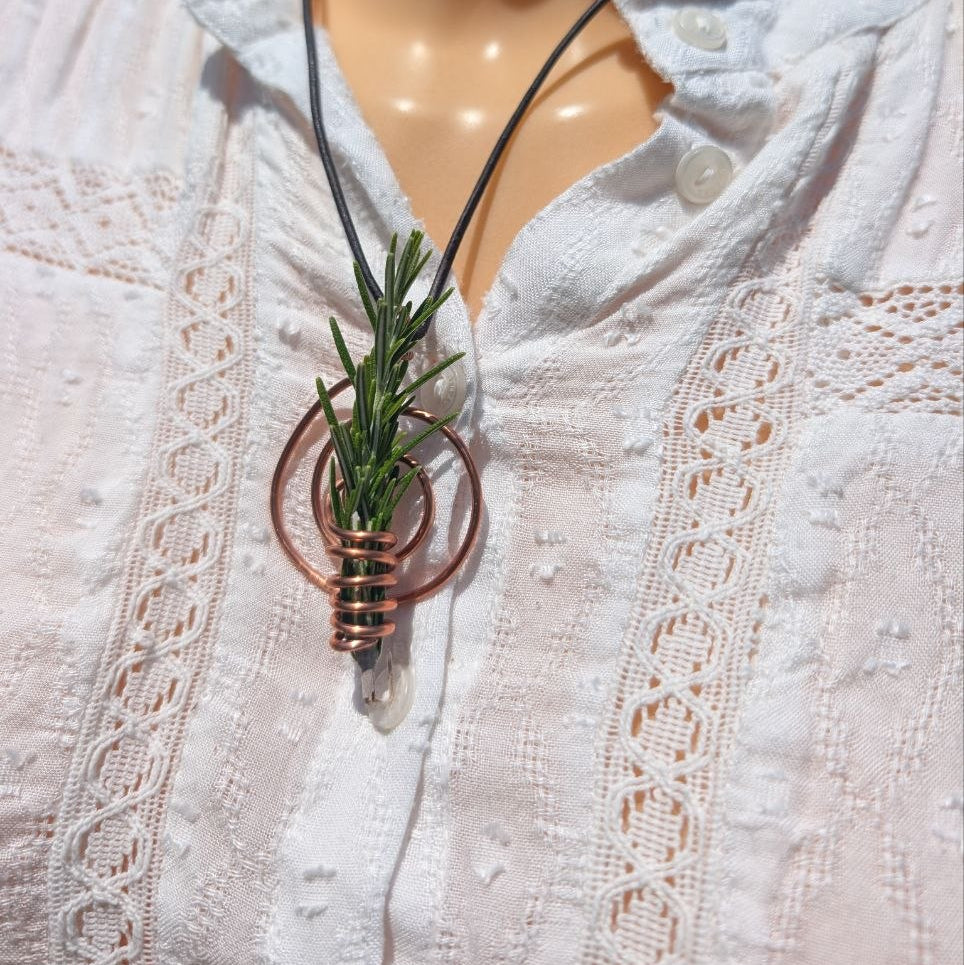 pendentif cuivre artisanale diffuseur huile essentielle