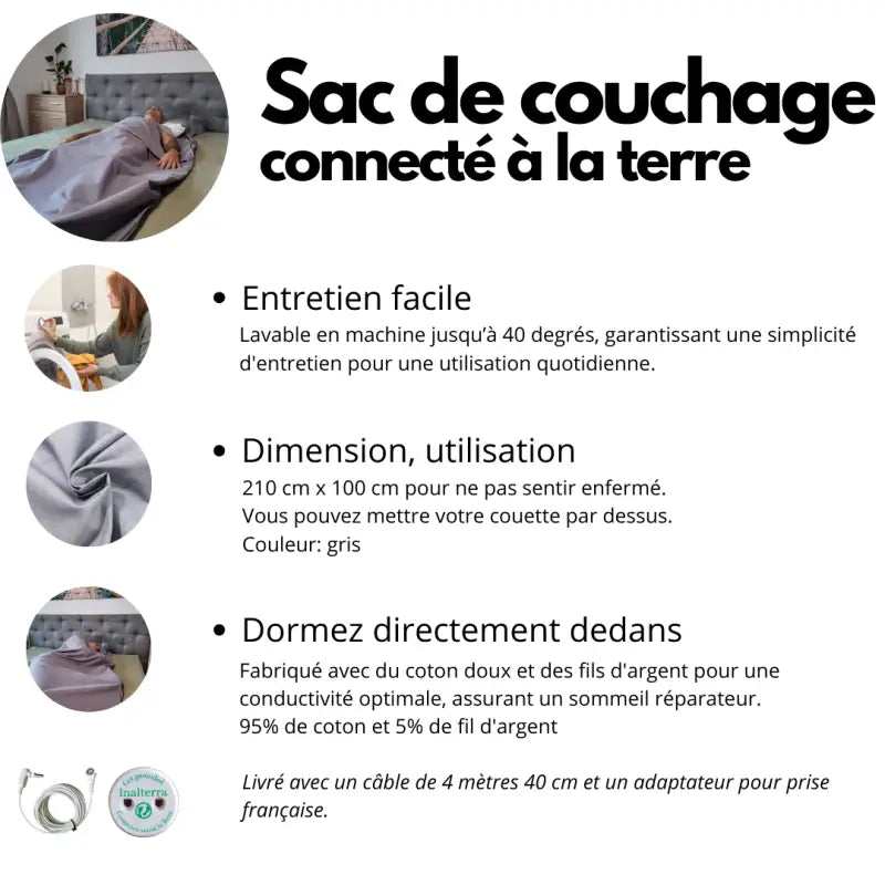 Sac de couchage mise à la terre par inalterra.fr