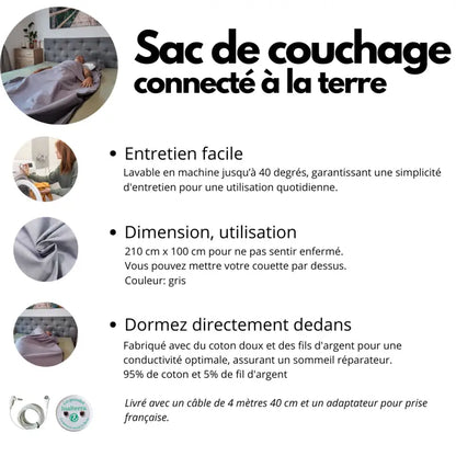 Sac de couchage mise à la terre par inalterra.fr