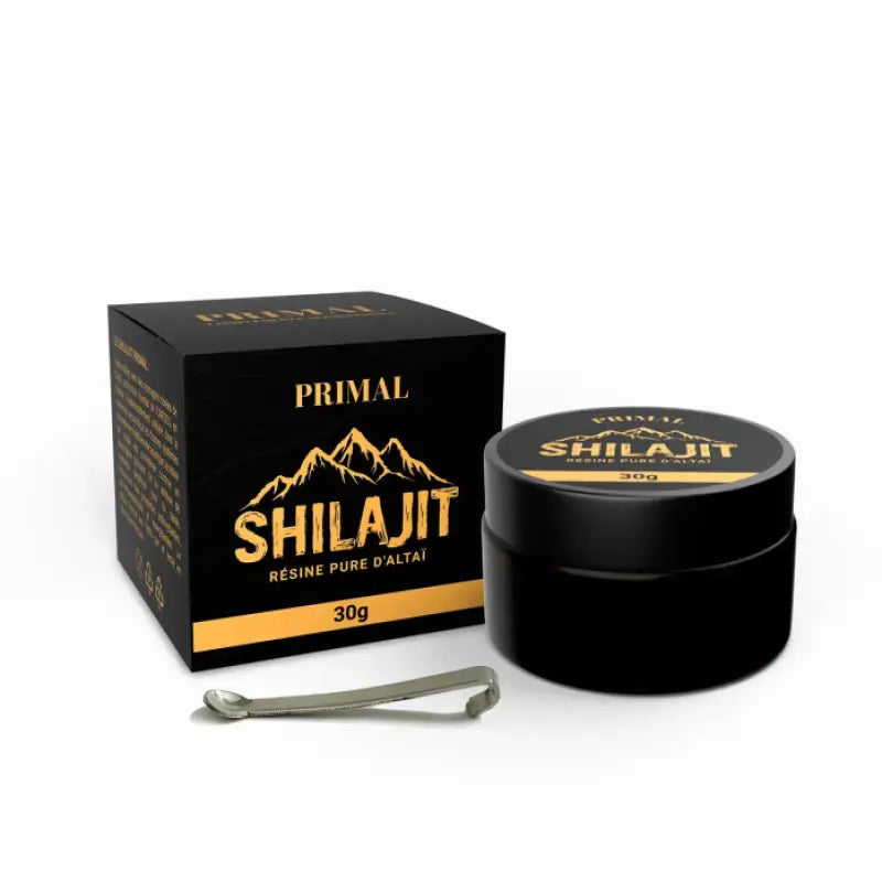 Shilajit résine pure 30g: un trésor de la nature pour votre bien-être global 1 mois, pot par primal