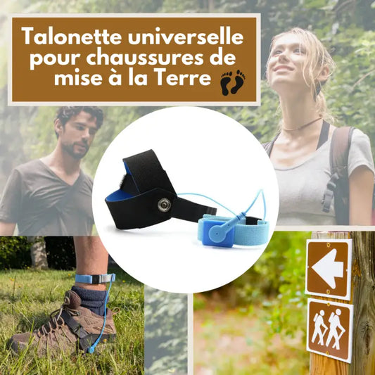 Talonnettes pour mise à la terre des chaussures universelles noir par inalterra.fr