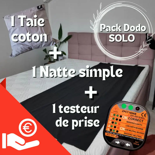 Xpack dodo solo 1 natte simple + une taie coton + testeur de prise par inalterra.fr