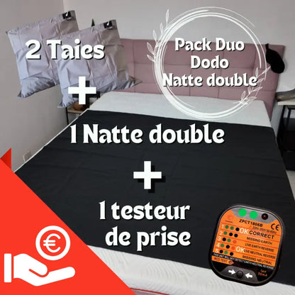 Xpack duo dodo natte double + 2 taie coton + 1 testeur de prise par inalterra.fr