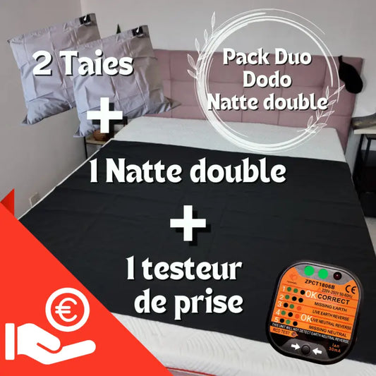 Xpack duo dodo natte double + 2 taie coton + 1 testeur de prise par inalterra.fr